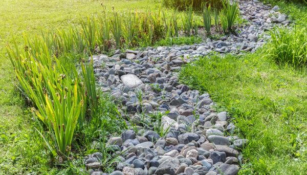 River Rock Garden Installation in Elk Grove