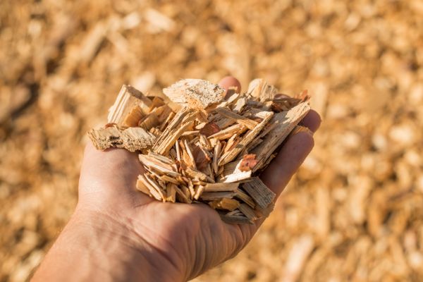 Wood Chips Spreading in Elk Grove