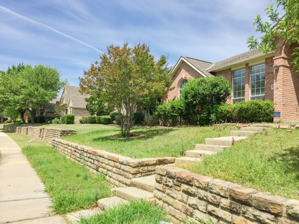 Sloped Yard Landscaping in Elk Grove