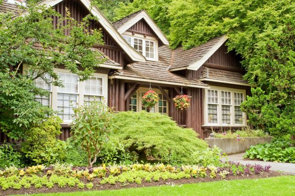 Log Home Landscaping in Elk Grove
