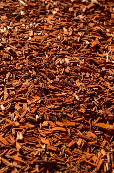 Cedar Mulch Spreading in Elk Grove